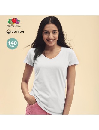 Women White T-Shirt Iconic V-Neck
