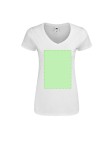 Women White T-Shirt Iconic V-Neck