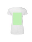 Women White T-Shirt Iconic V-Neck