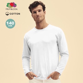 Adult White T-Shirt Iconic Long Sleeve T