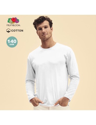 Adult White T-Shirt Iconic Long Sleeve T