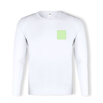 Adult White T-Shirt Iconic Long Sleeve T