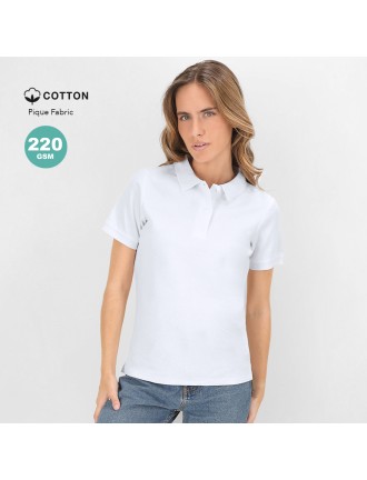 Women White Polo Shirt Koupan
