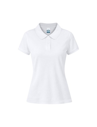 Women White Polo Shirt Koupan
