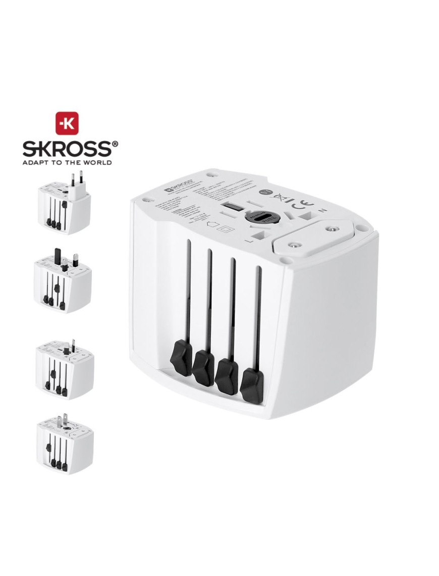 Universal Travel Adapter Skross MUV USB 30W PD