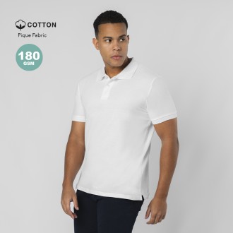 Adult White Polo Shirt Charles