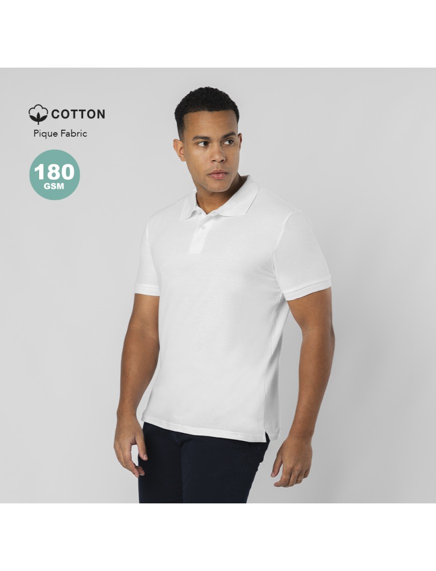 Adult White Polo Shirt Charles