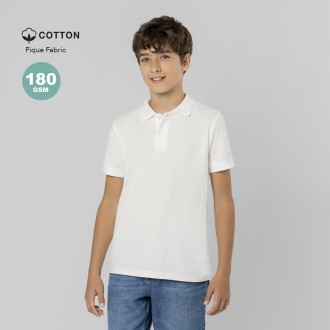Kids White Polo Shirt Charles