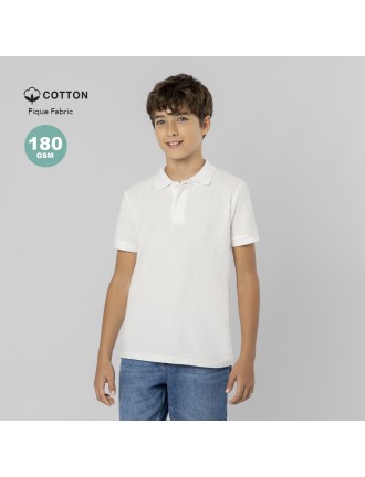 Kids White Polo Shirt Charles