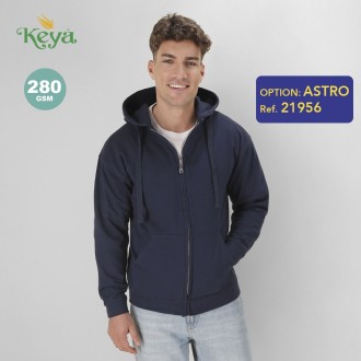 Adult Hooded + Zipper Sweatshirt 