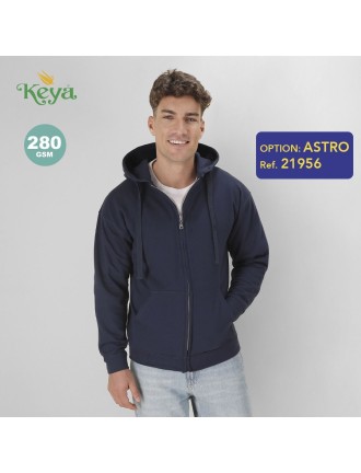 Adult Hooded + Zipper Sweatshirt 