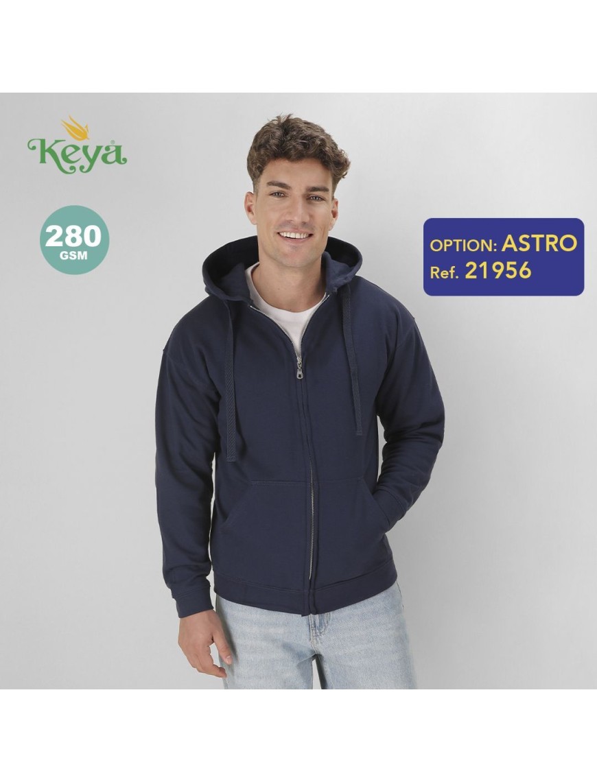 Adult Hooded + Zipper Sweatshirt 
