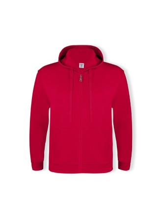 Adult Hooded + Zipper Sweatshirt 