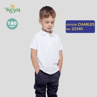 Kids White Polo Shirt 