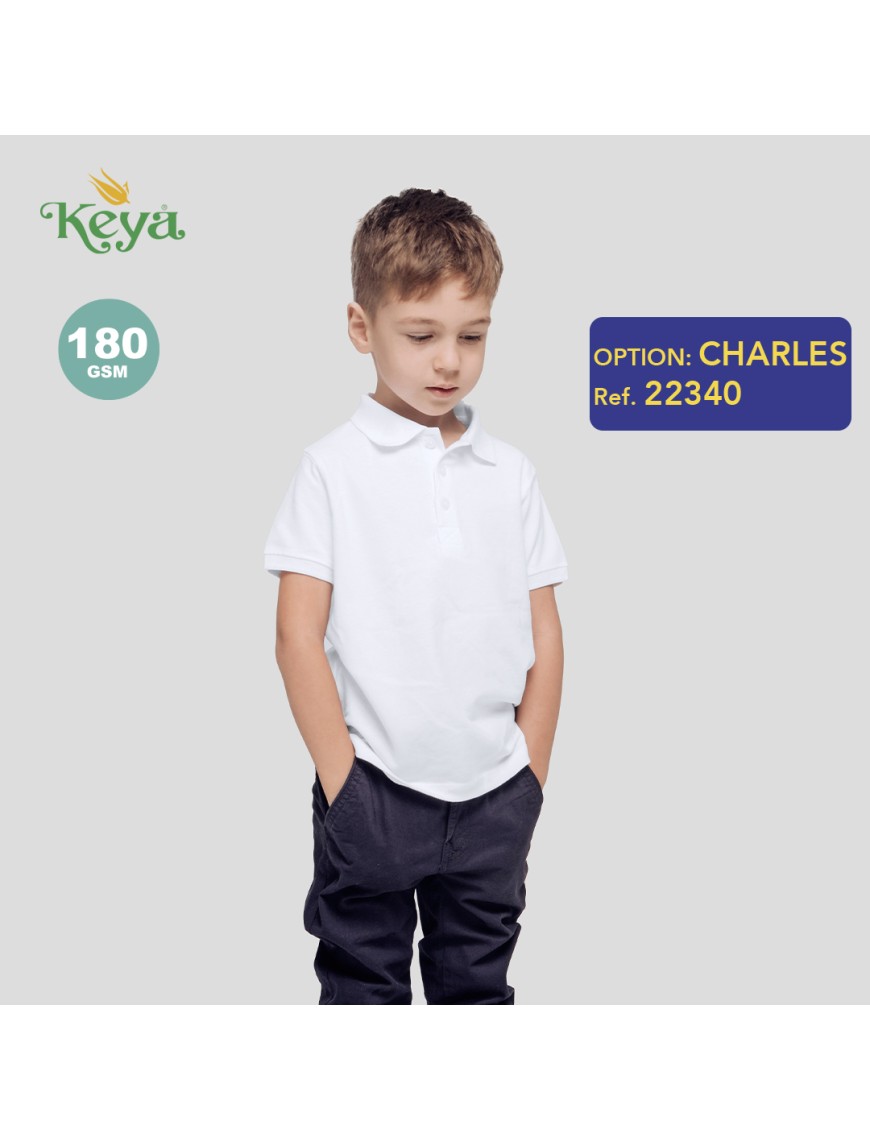 Kids White Polo Shirt 