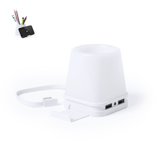 USB Hub Pencil Holder Belind